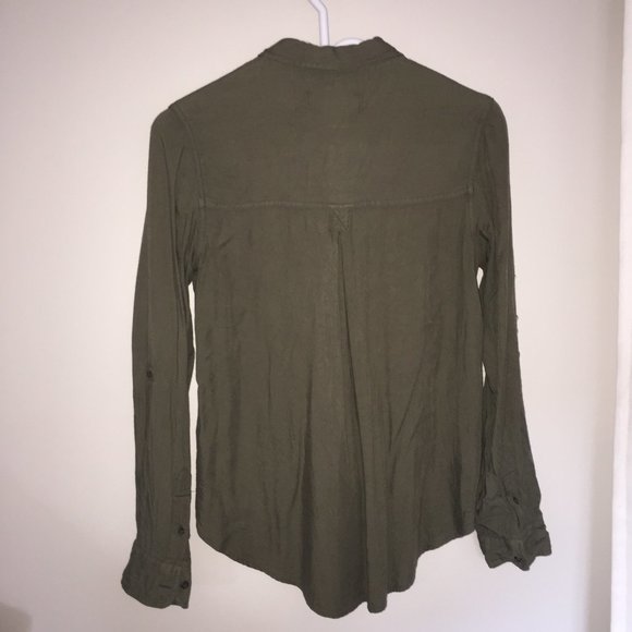 Blouse / chemise verte kaki - Picture 2 of 2